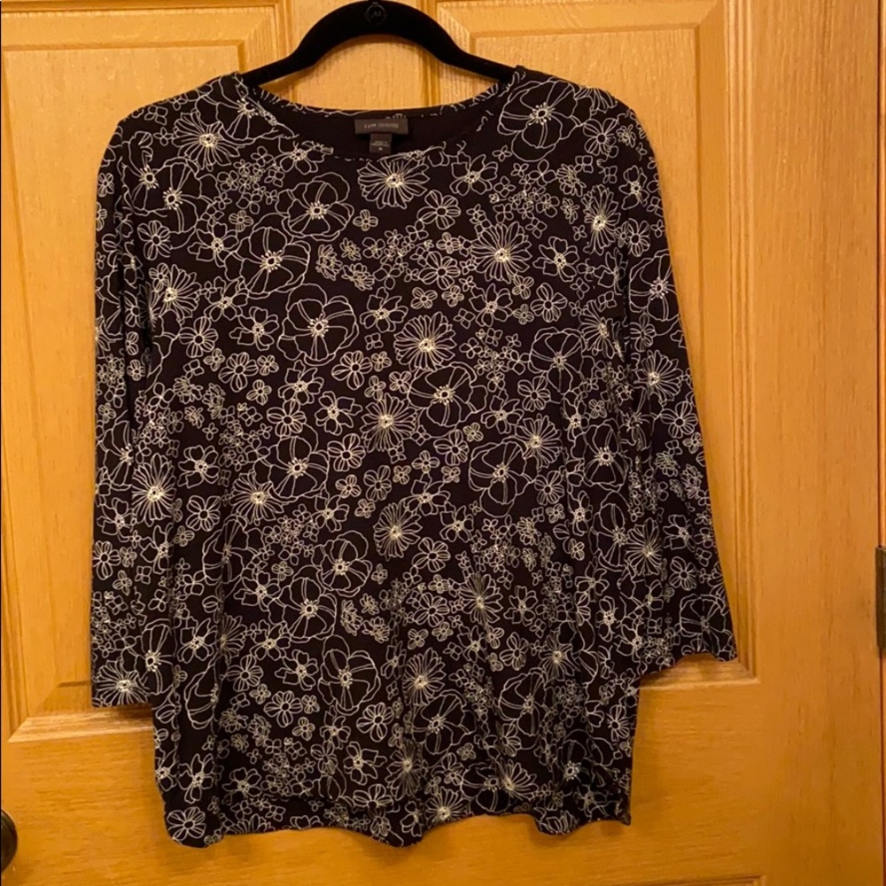 J. Jill Wearever Collection 3/4 Sleeve Blouse